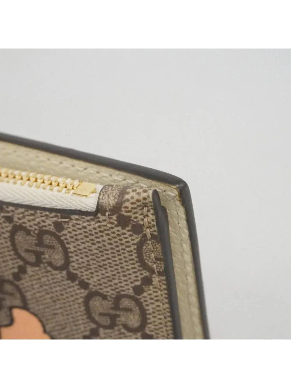★SOLD★ Gucci Wallet GG Supreme Sherry Line Brown Gold - Picture 5 of 7